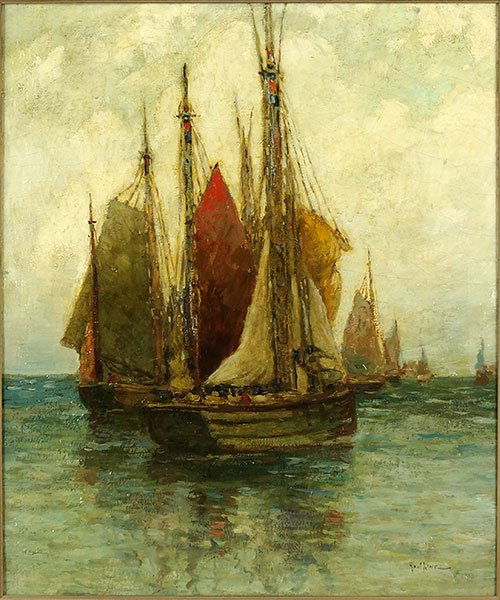 Paul King (American, 1867-1947) Trench Fishing Boats. (1 of 1)