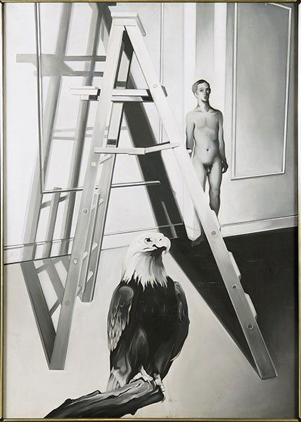 Lowell Nesbitt (American, 1933-1993) Studio With Eagle. (1 of 1)
