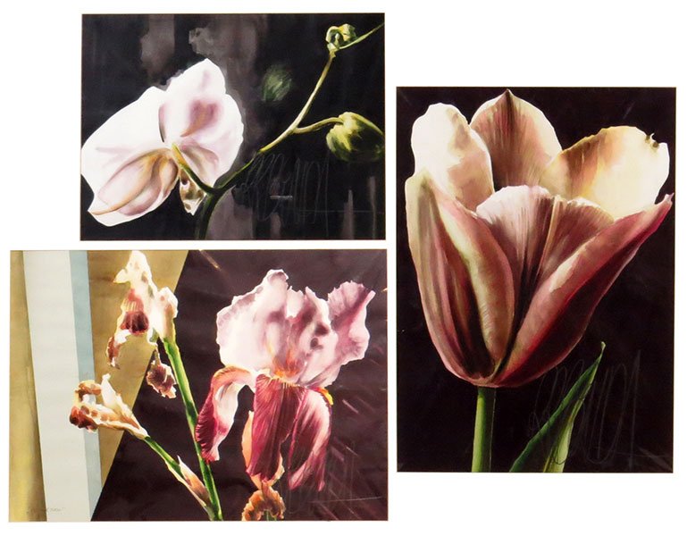 Richard Benda (American, B. 1934) Three Watercolors on (1 of 1)