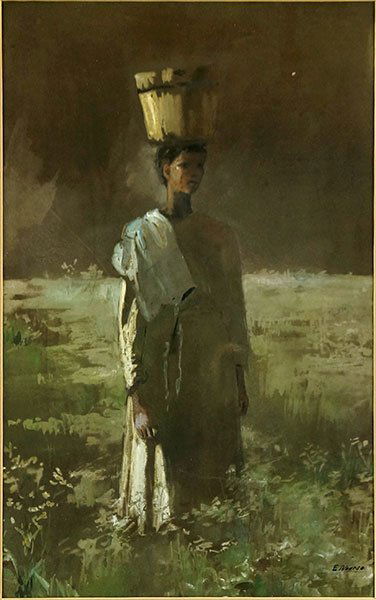 Elizabeth Nourse (American, 1859-1938) Genre Study. (1 of 1)