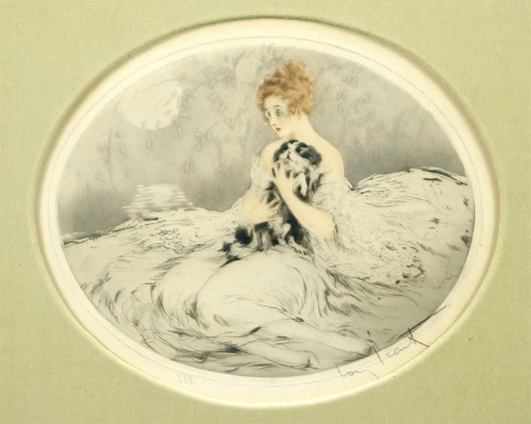 Louis Icart (1888-1950) Contentment. (1 of 8)