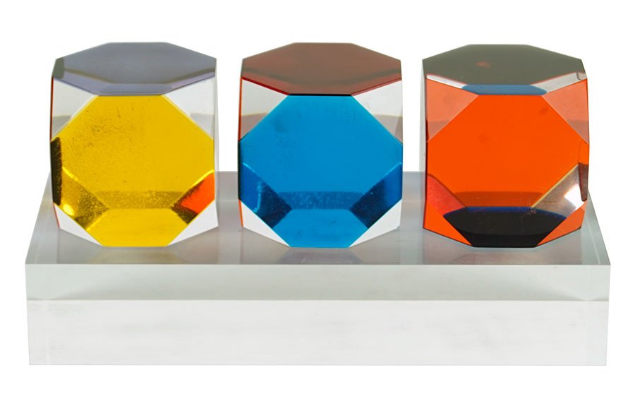 Vasa Velizar Mihich (B. 1933) Three Cubes. (1 of 1)