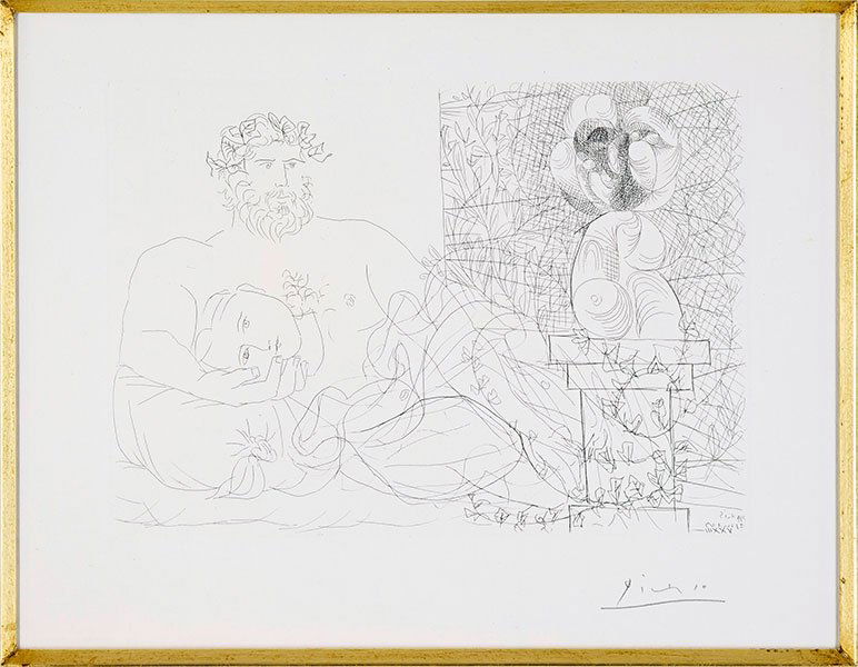 Pablo Picasso (1881-1973) Le Repos de Sculpteur et la (1 of 2)
