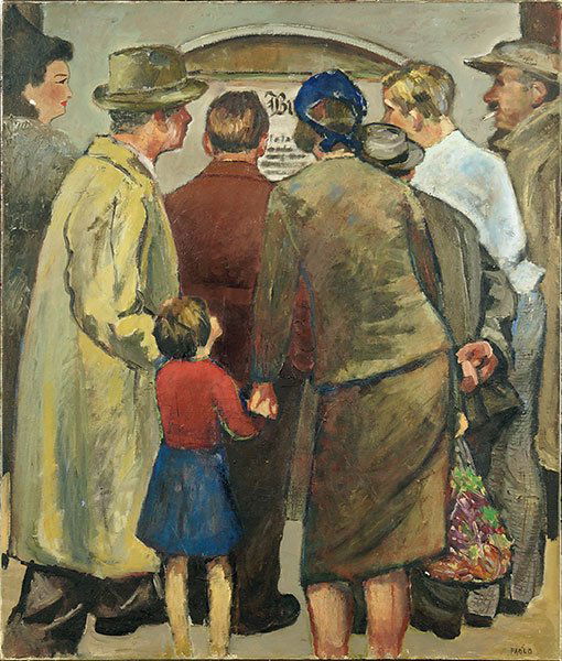 Paul Jakob Mueller (German, 1894-1982) Menschen Auf Der (1 of 1)