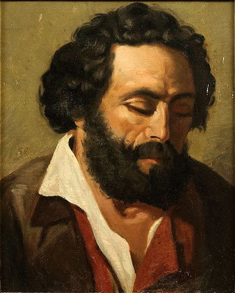 Artist Unknown (French, 19th Century) Head Of A Man. (1 of 6)