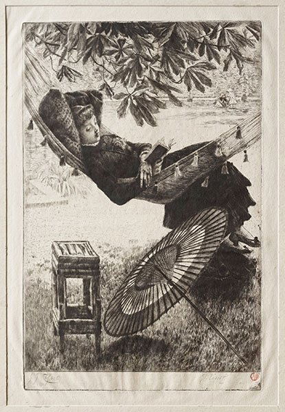 James Tissot (French, 1836-1902) Le Hamac. (1 of 5)