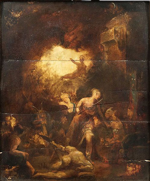 Artist Unknown (Continental, 18th-19th Century) Scene (1 of 2)