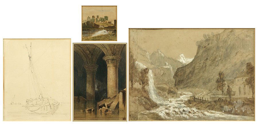 A Collection Of Four 19th Century British Drawings. (1 of 5)