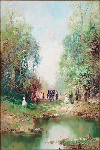 Willi Bauer (German, B. 1923) Spring Gathering. (1 of 3)