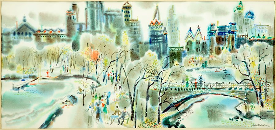 John Richardson (1906-1998) Central Park. (1 of 1)