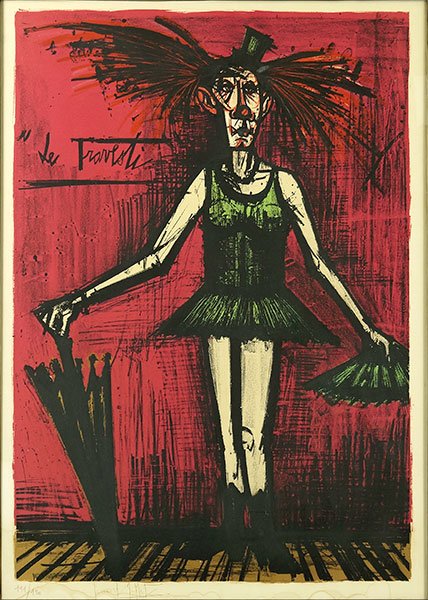 Bernard Buffet (1928-1999) Le Travesti. (1 of 4)