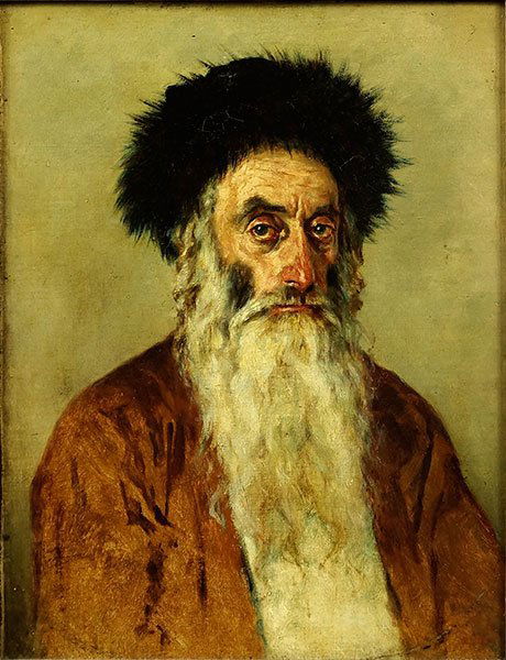 Artist Unknown (19th Century) Portrait of a Rabbi. (1 of 1)