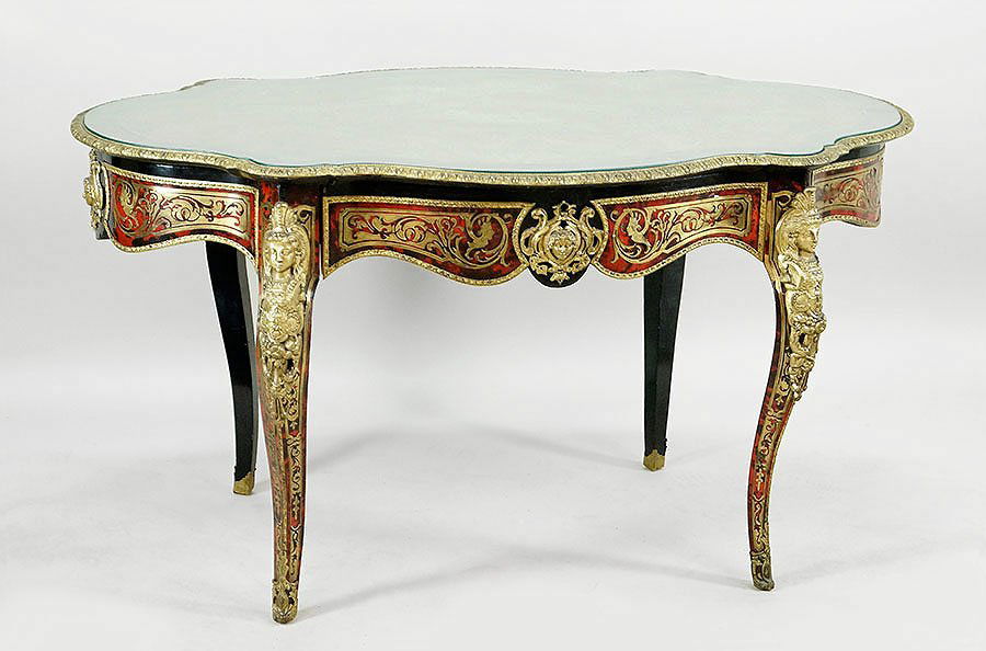 A Late 19th/Early 20th Century French Center Table. (1 of 2)