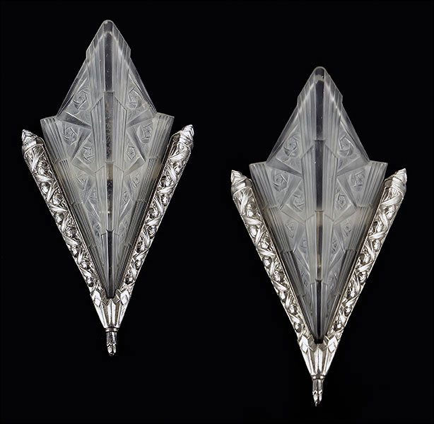 A Set of Six Art Deco Wall Sconces. (1 of 1)