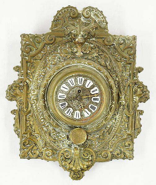 A 19th Century French Wall Clock. (1 of 1)