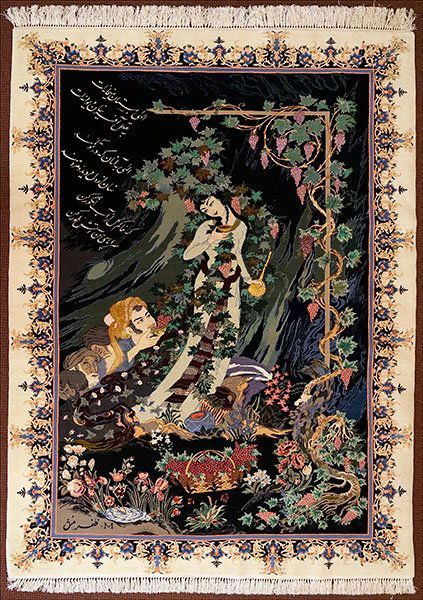 A Tabriz Silk And Wool Rug. (1 of 8)