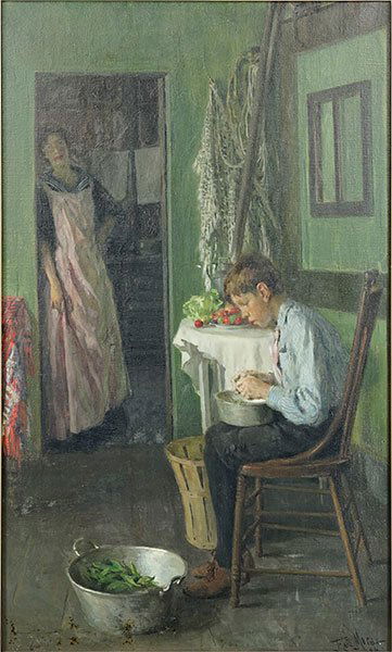 Francis Luis Mora (American, 1874-1940) Boy Shelling (1 of 10)