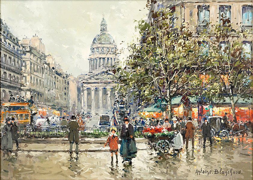 Antoine Blanchard (French, 1910-1988) Parisian Street (1 of 5)