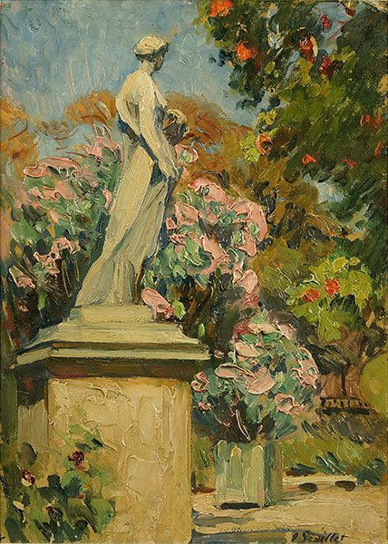 Georges Souillet (French, 1861-1957) Garden Statue. (1 of 5)