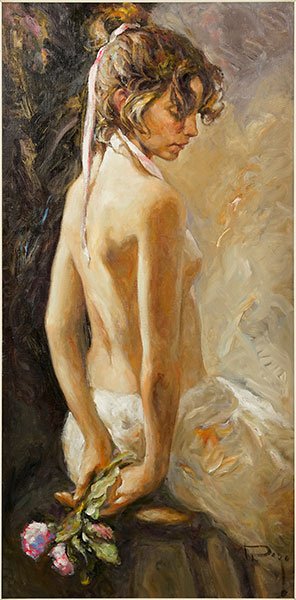 Jose Royo (Spanish, B. 1941) Posando. (1 of 3)