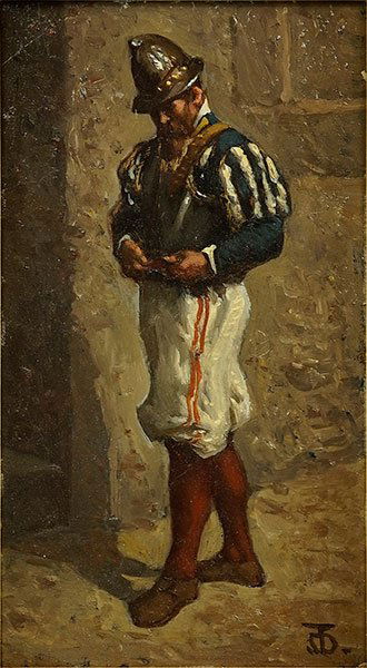 Serafino Tivoli (Italian, 1826-1892) A Spanish Guard. (1 of 3)