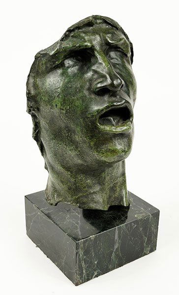 After Auguste Rodin (French, 1840-1917) Mask of an (1 of 2)