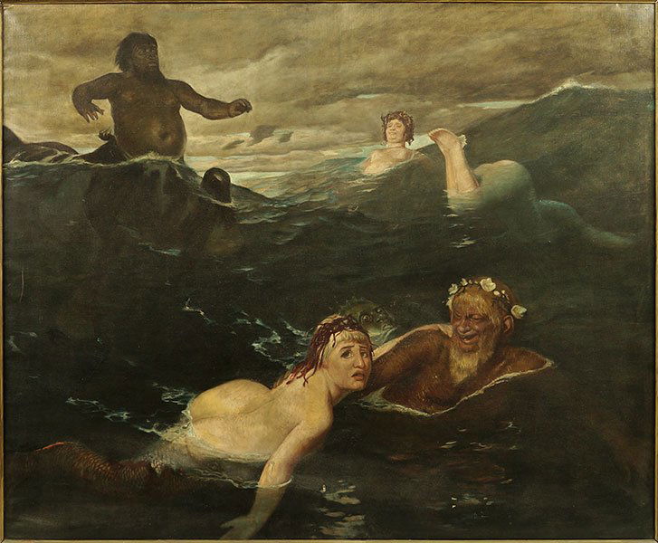 After Arnold Boecklin (Swiss,1827-1901) Im Spiel Der (1 of 2)