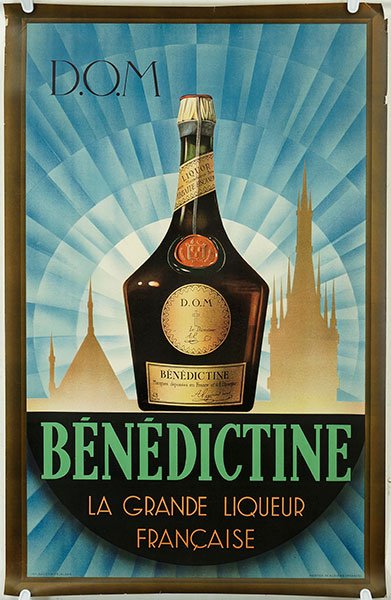 A Benedictine Liqueur Poster. (1 of 1)