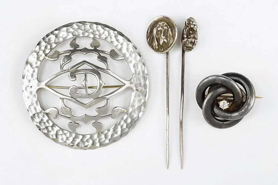 An Unger Brothers Sterling Silver Stick Pin. (1 of 1)