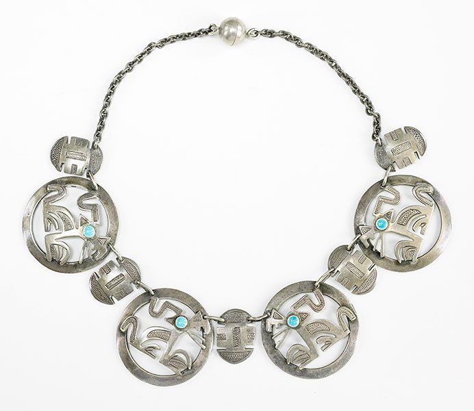A Peruvian Silver Necklace. (1 of 1)