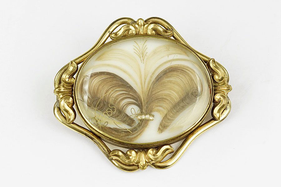 A Victorian Mourning Brooch. (1 of 1)