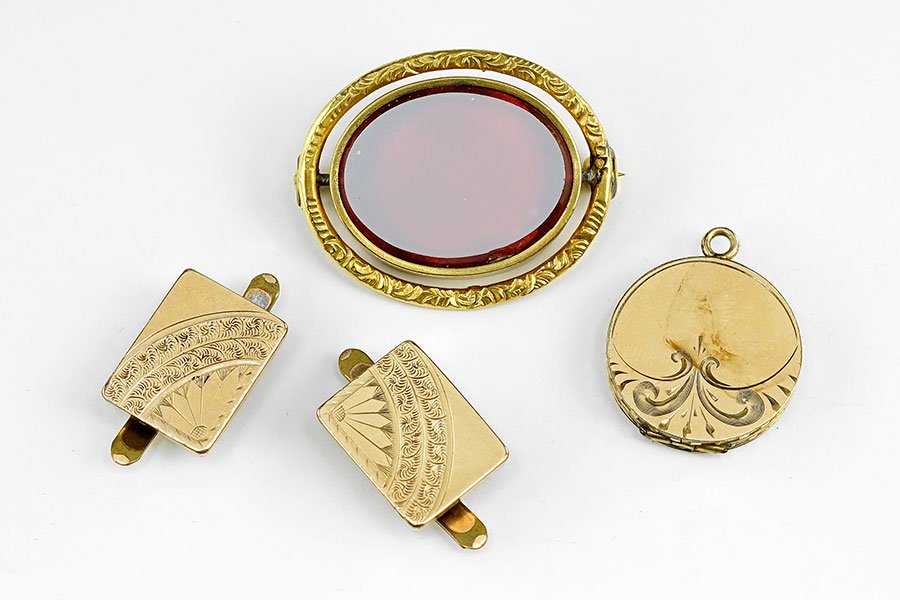 A Pair Of Victorian Gold Filled Cufflinks. (1 of 1)