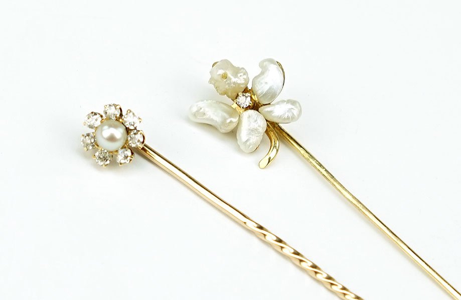 A Diamond, Baroque Pearl, And 14 Karat Yellow Gold (1 of 2)