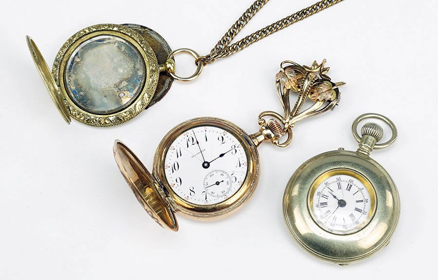 A Lady's Gold Filled Lapel Watch. (1 of 1)