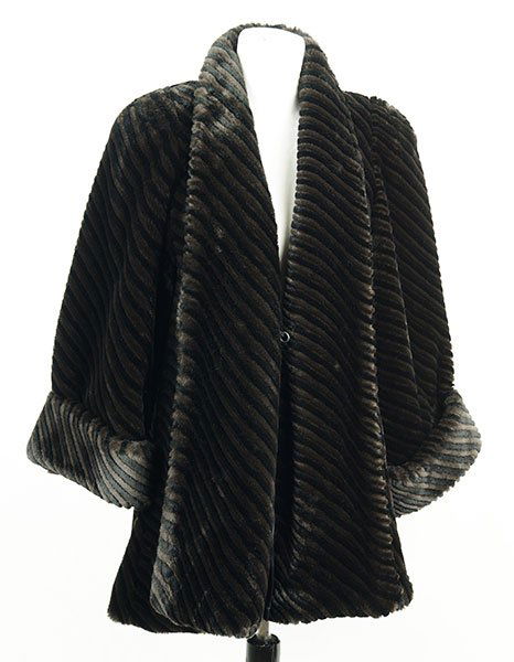 A Marvin Richards Faux Fur Swing Coat. (1 of 1)