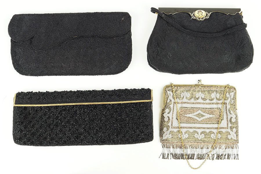 Four French Beaded Evening Bags. (1 of 1)
