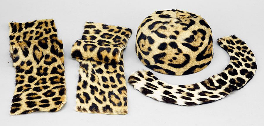 A Leopard Fur Pill Box Hat. (1 of 1)