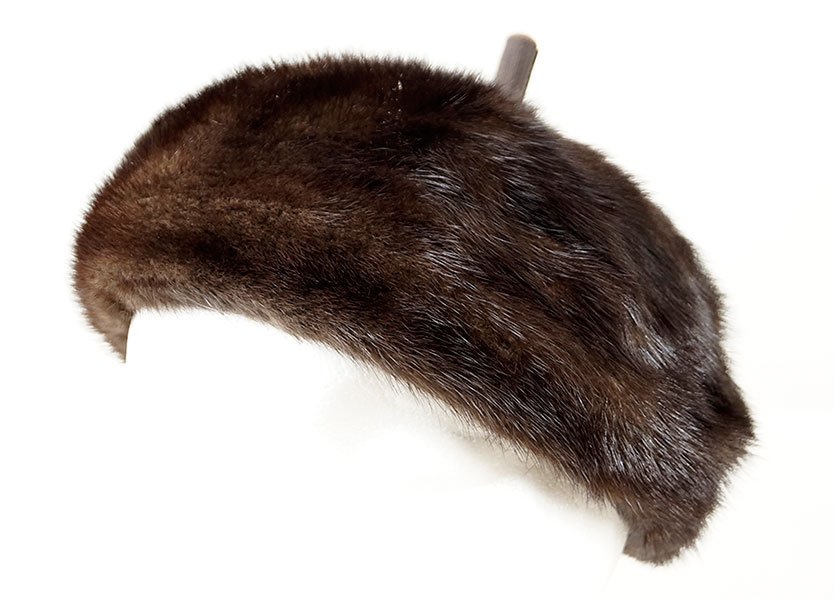 A Mink Hat.: A Mink Hat. Labeled "Carson Pirie Scott & Co"