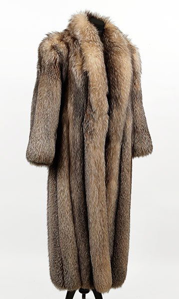 A Christian Dior Full Length Fox Coat. (1 of 2)