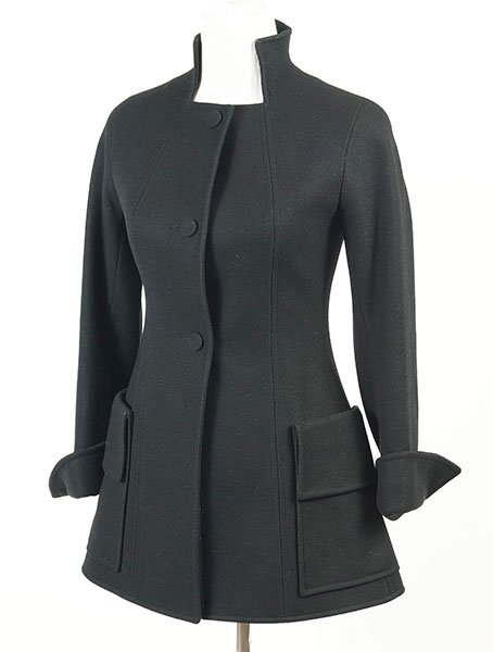 A Martin Grant Black Wool Coat. (1 of 1)