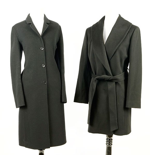 A Brooks Brothers Black Wool Coat. (1 of 1)