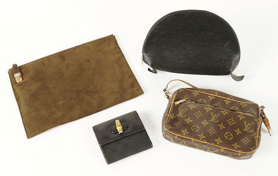 A Louis Vuitton Monogram Leather Crossbody Bag. (1 of 1)