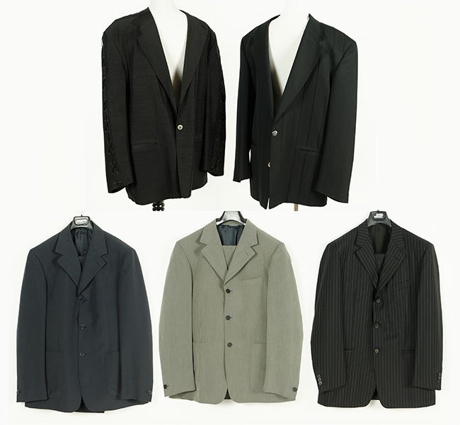 A Gianni Versaci Wool Pinstripe Men's Suit. (1 of 1)