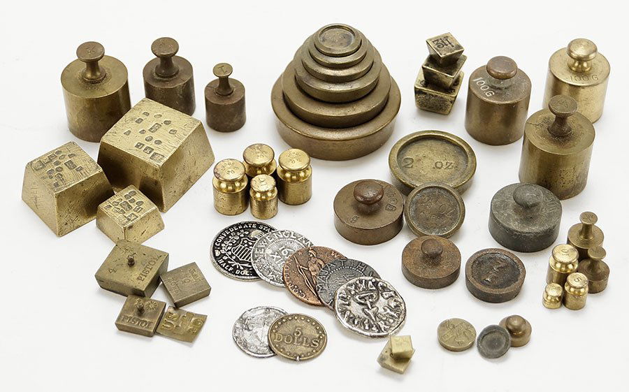 A Collection Of Brass Weights. (1 of 4)