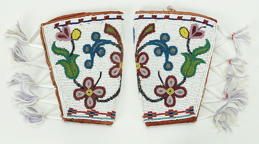 Chippewa Native American Beaded Cuffs. (1 of 1)