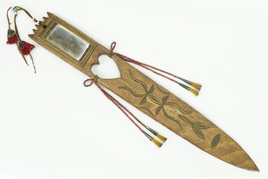 A Sioux Native American Dance Mirror. (1 of 5)