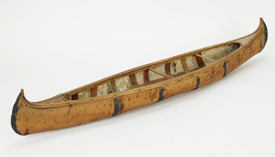 A Chippewa Native American Birchbark Canoe. (1 of 1)