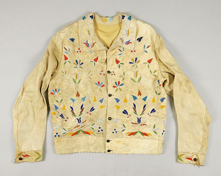 A Buck Skin Beaded Jacket. (1 of 3)