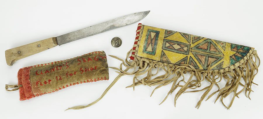 A Clancy's Saloon Hide Dice Bag. (1 of 1)