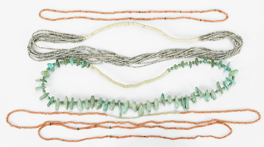 A Group of Native American Necklaces. (1 of 1)